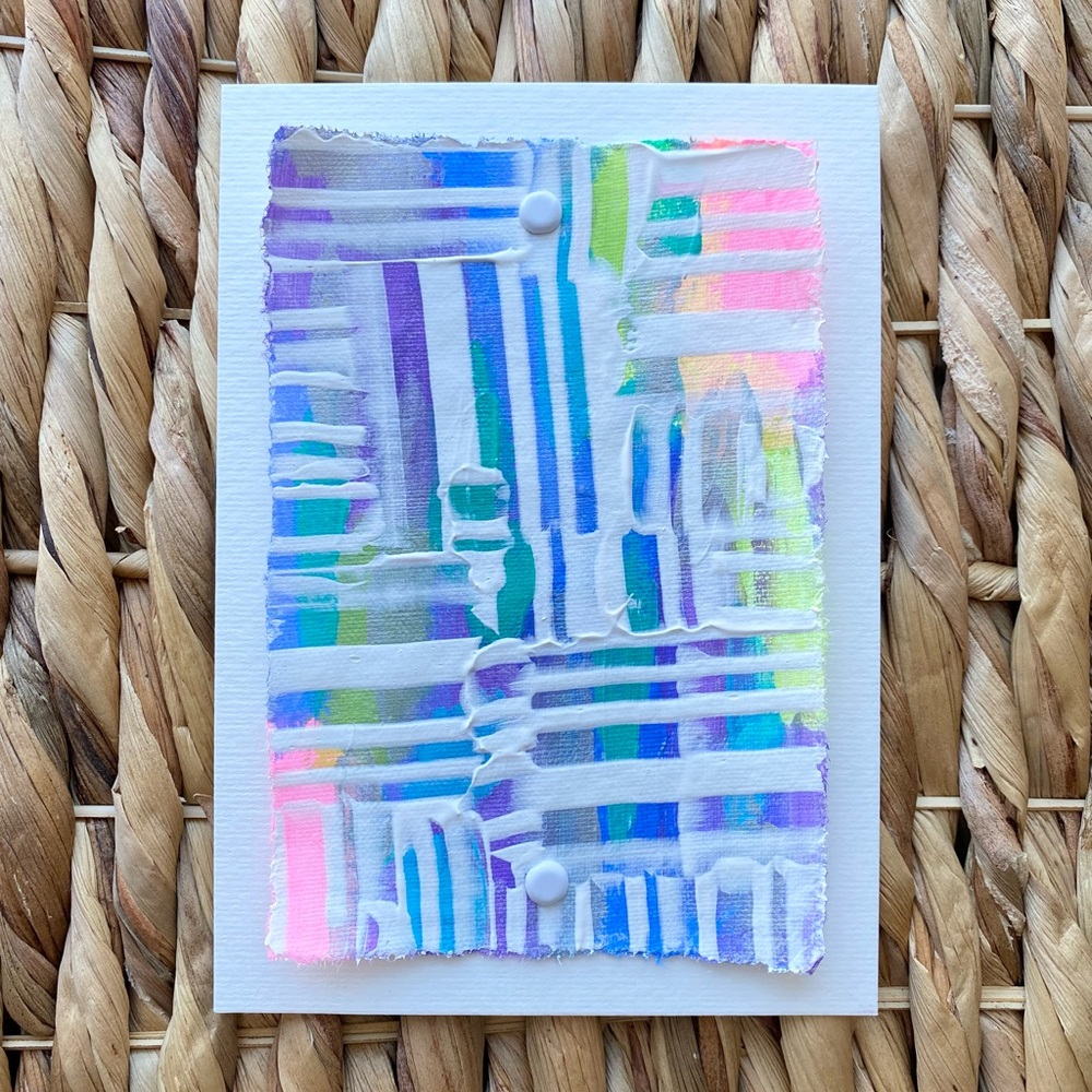 🆕Original Abstract Art On Handmade Paper
